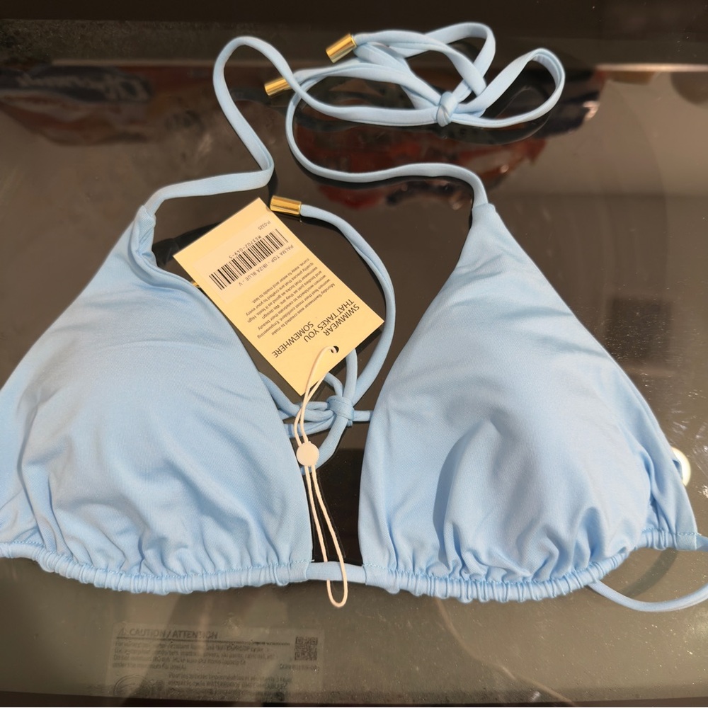 Monday Swimwear Sky Blue Bikini Top